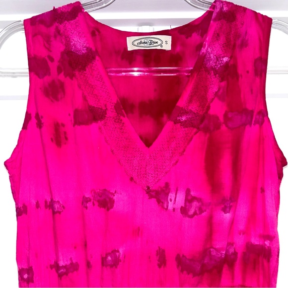 Pink Tie Dye Maxi Dress NWOT - Picture 4 of 7